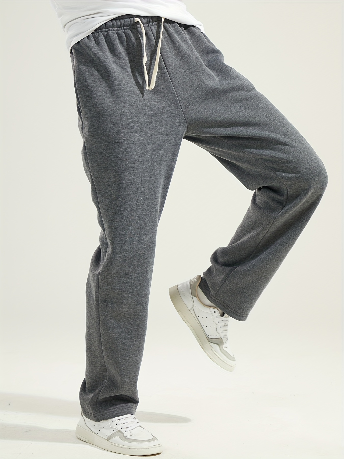 Men's Fall\u002FWinter Casual Knit Joggers - Comfortable, Durable, and Stretch-Fit Sweatpants with Pockets