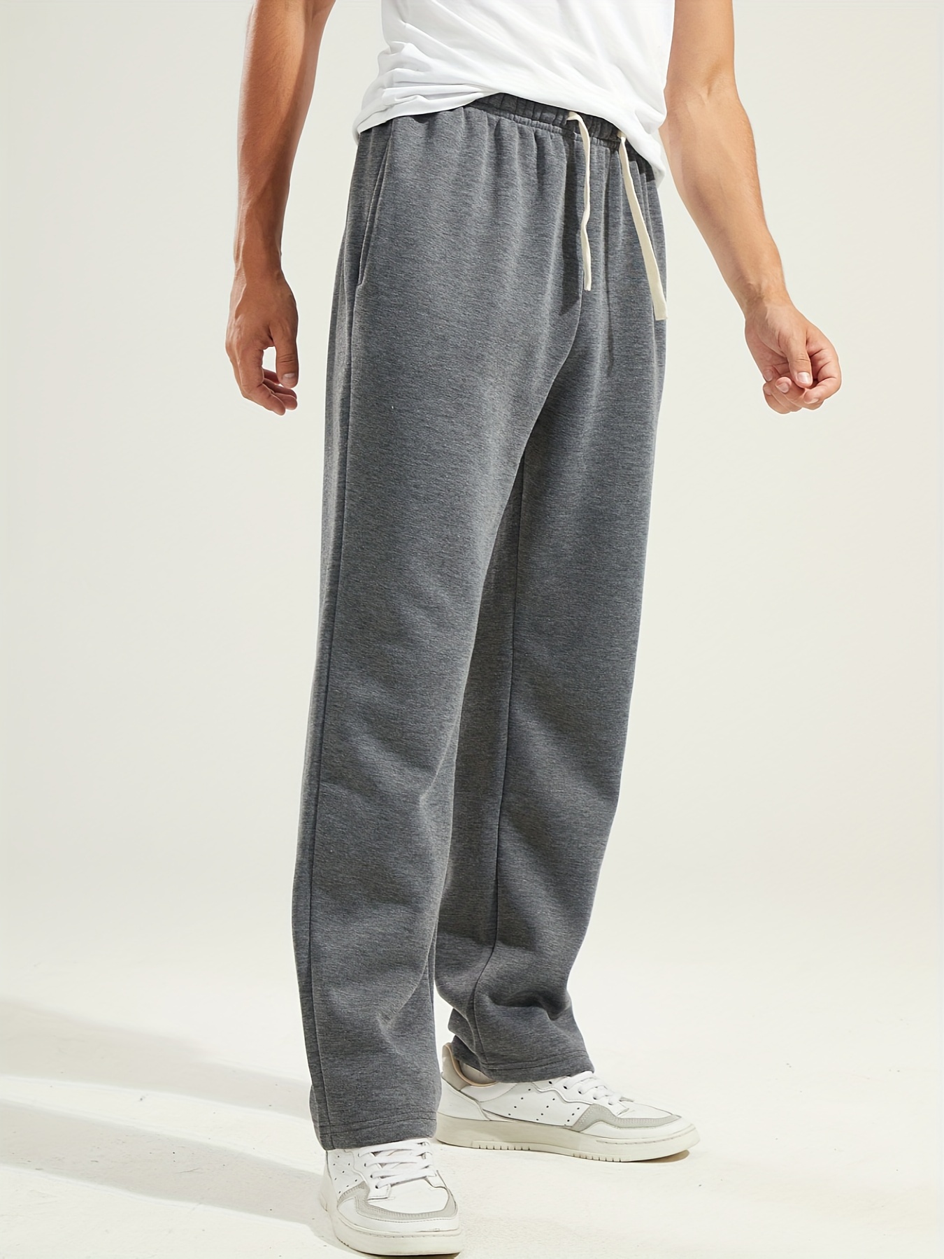 Men's Fall\u002FWinter Casual Knit Joggers - Comfortable, Durable, and Stretch-Fit Sweatpants with Pockets