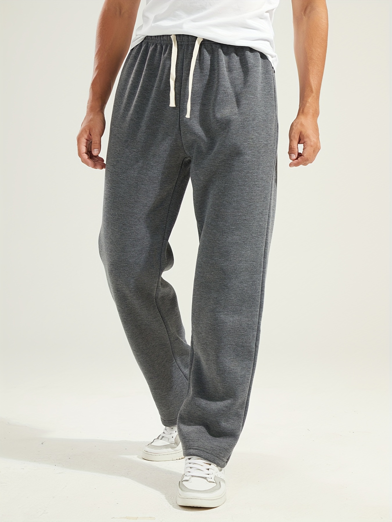 Men's Fall\u002FWinter Casual Knit Joggers - Comfortable, Durable, and Stretch-Fit Sweatpants with Pockets