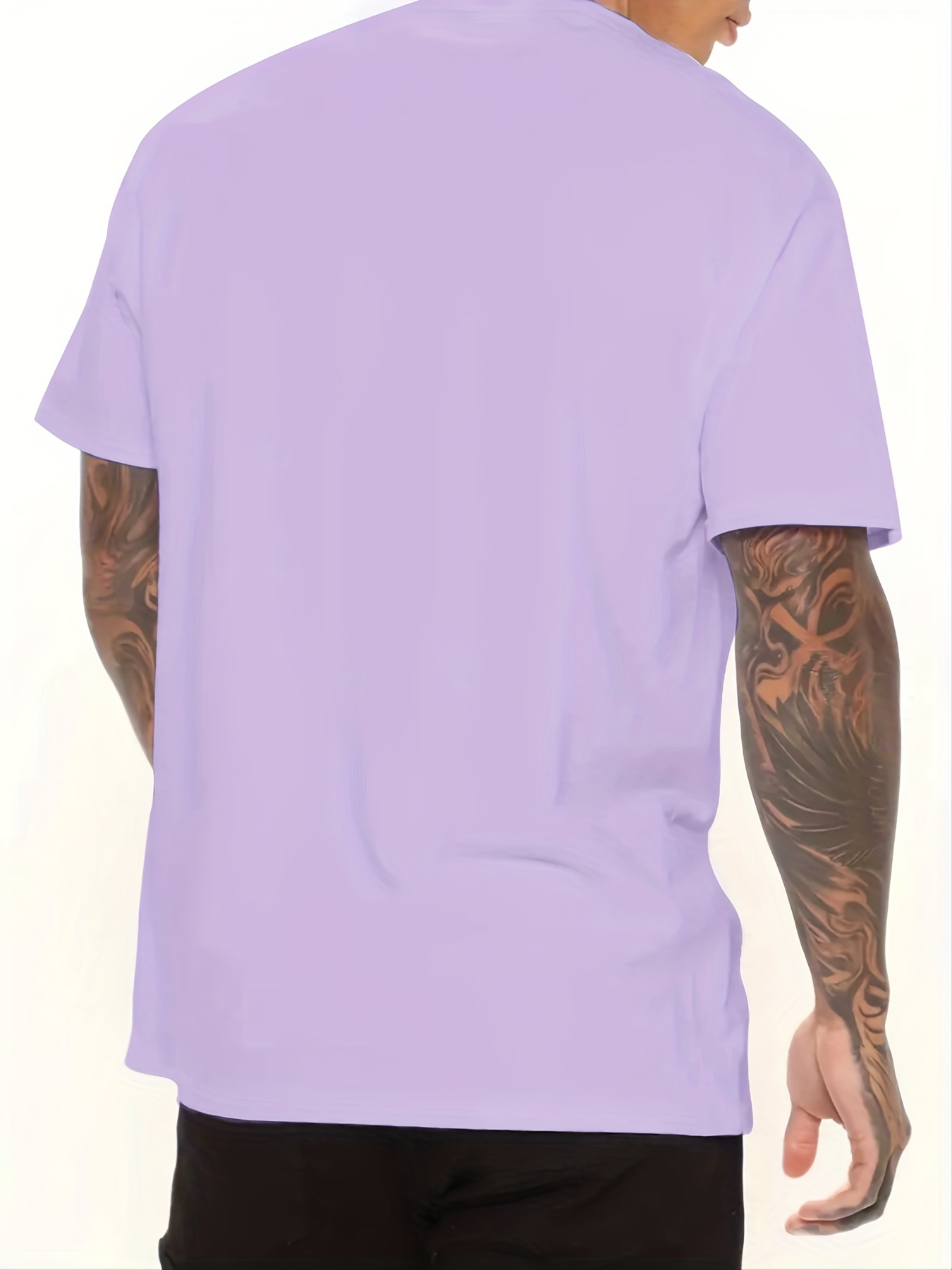 Summer-Ready Men's Tee: Stylish Crew Neck, Comfortable Stretch, Durable & Easy-Care