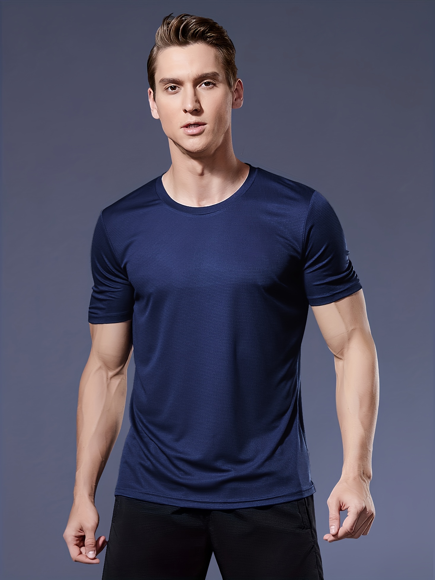 Mens Ultra-Fast Drying, Ventilated Sport T-Shirts - Super Lightweight for Summer Fitness & Gym Training