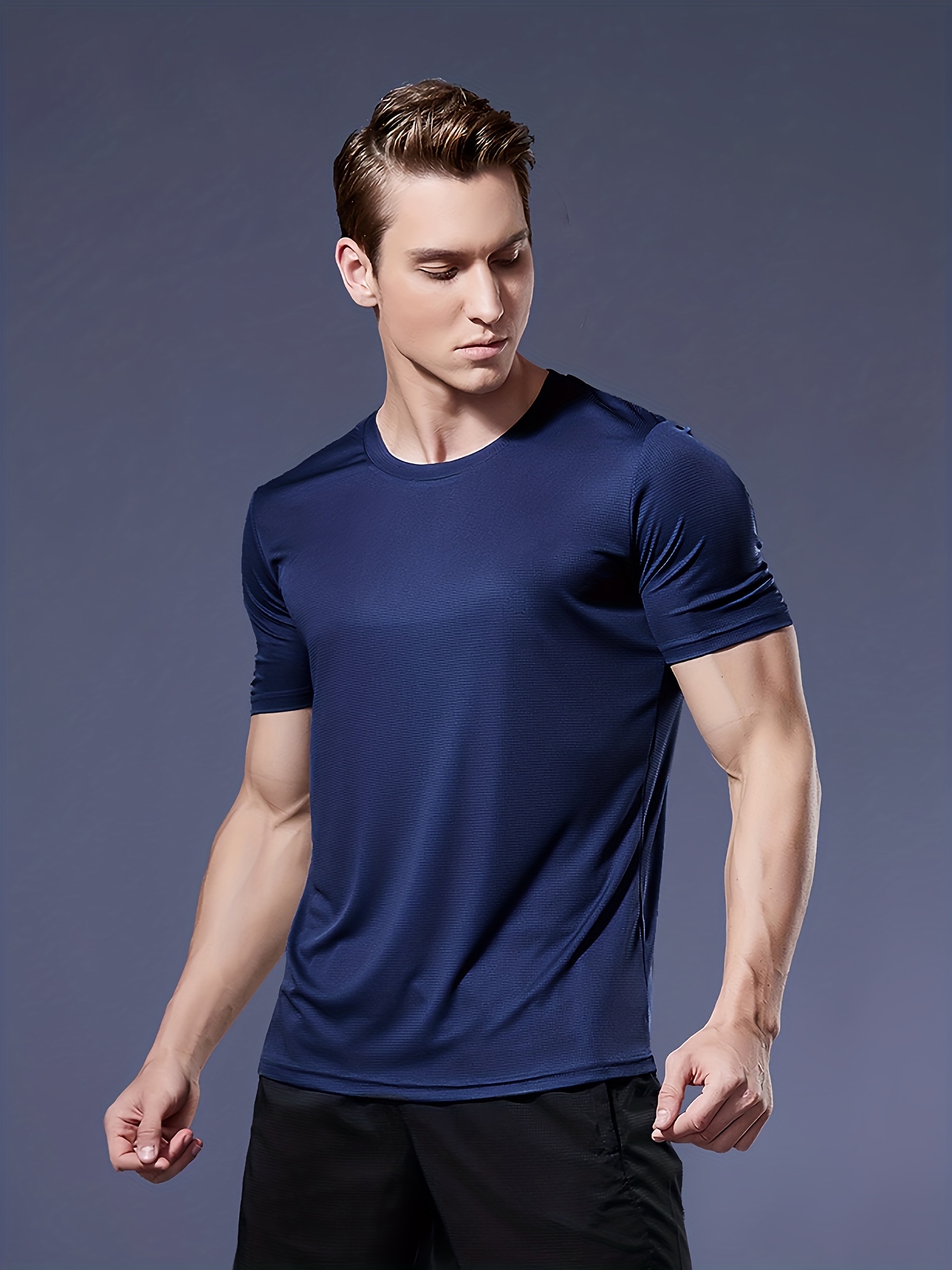 Mens Ultra-Fast Drying, Ventilated Sport T-Shirts - Super Lightweight for Summer Fitness & Gym Training