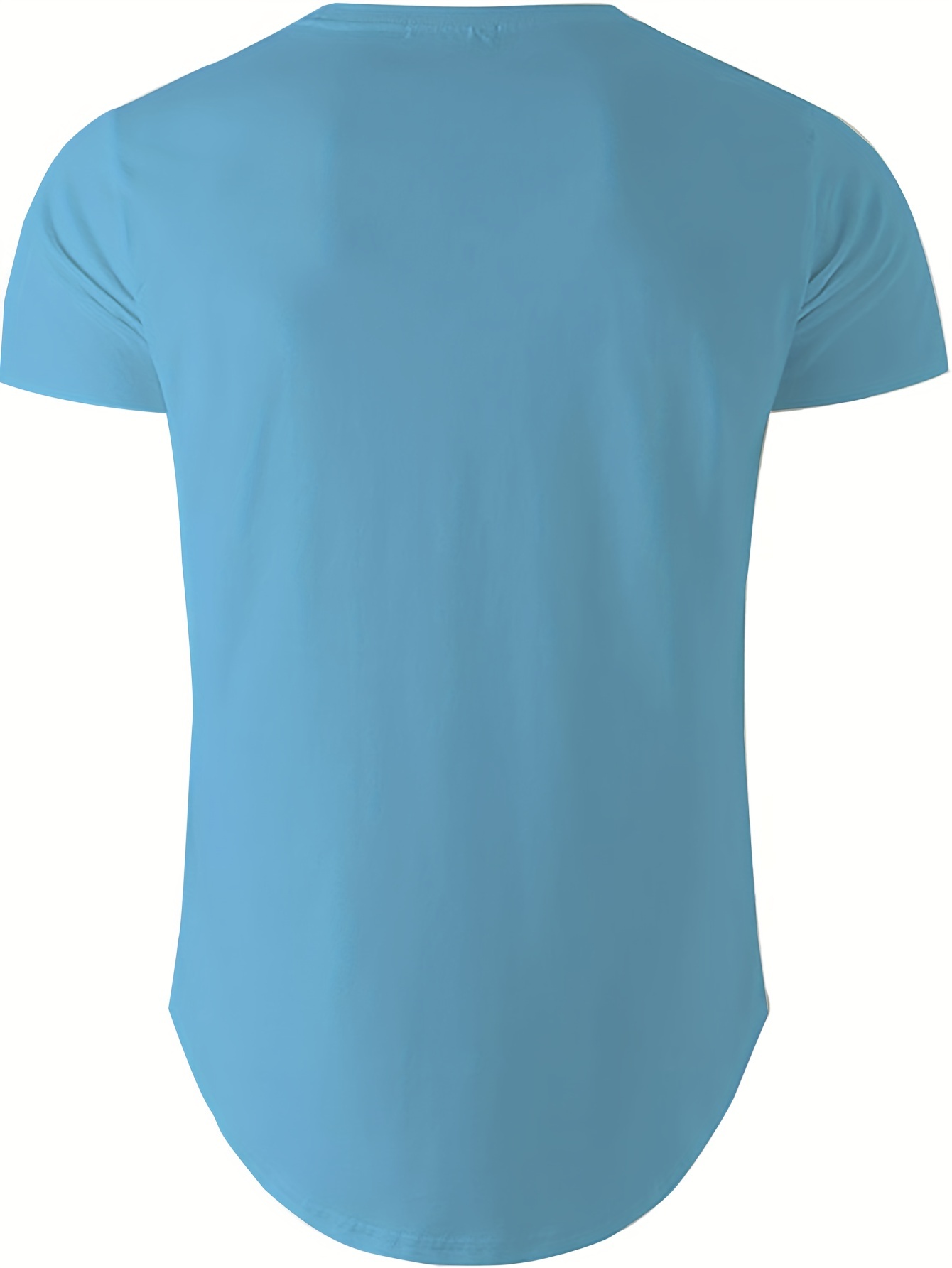 Summer-Ready Stylish Men's V-Neck T-shirt - Comfortable, Breathable Fabric, Easy-Care & Durable