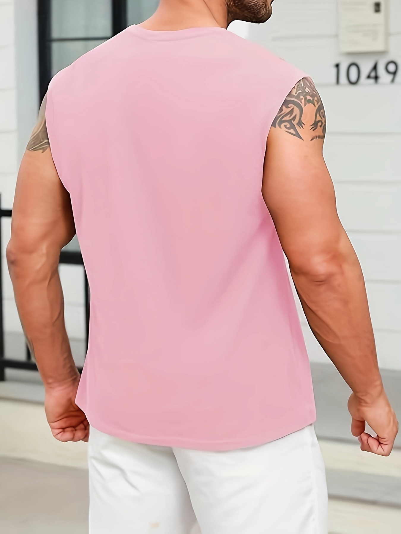 Summers Essential Loose Fit Sleeveless Tank Top - Quick Dry, Moisture-Wicking, Breathable, Slight Stretch Polyester Fabric - Ideal for Mens Sports, Gym, Bodybuilding, Running, Training, and Everyday Wear