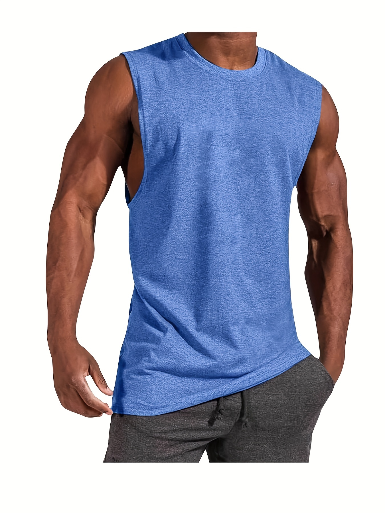 Mens Ultra-Breathable Featherweight Tank Top - Summer-Ready Gym-Perfect for an Active Lifestyle - Stylish Solid Color